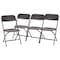 Flash Furniture 4PK Commercial Grade Black Plastic Folding Chairs 4-LE-L-3-W-BK-GG - alternate 10